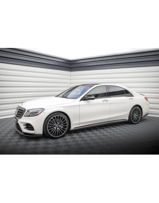 Diffusori minigonne Mercedes-Benz S Long AMG-Line W222  (Cod. M-ME-S-222F-AMGLINE-SD1G)