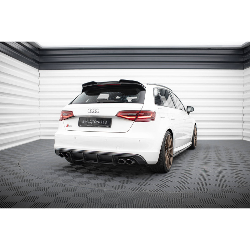DIFFUSORE POSTERIORE street pro Audi S3 Sportback /  8V (Cod. M-AUS33CNC-RS1B)