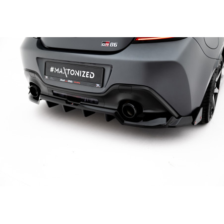 Splitter posteriore (con barre verticali) V.1 + Flaps Toyota GR86 Mk1 (Cod. M-TO-GR86-1-RD1G+RD4G+RS