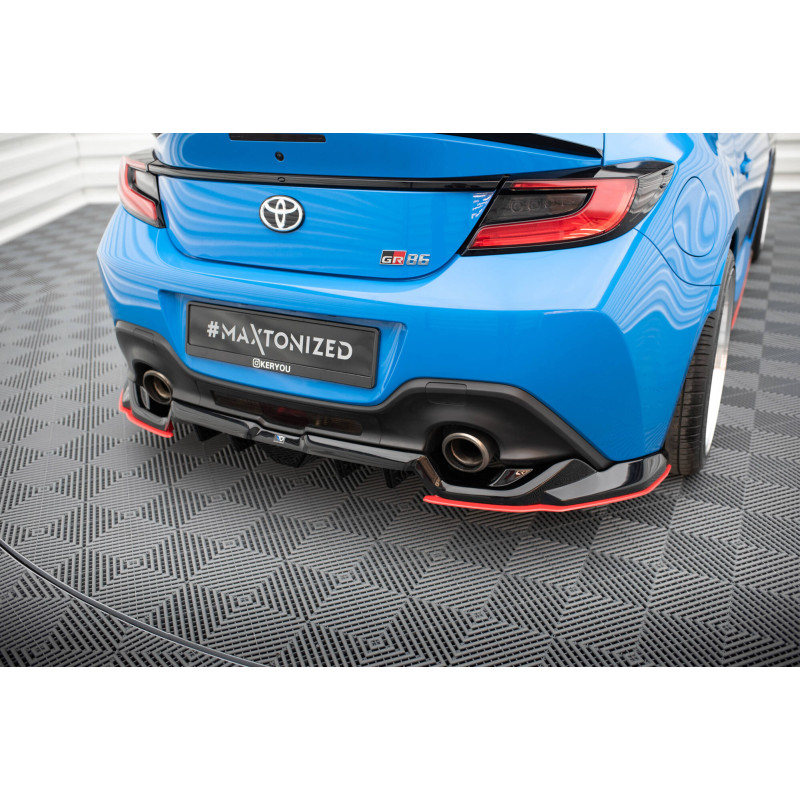 Splitter posteriore (con barre verticali) V.2 Toyota GR86 Mk1 (Cod. M-TO-GR86-1-RD2G+RD5G+RD2RRED)