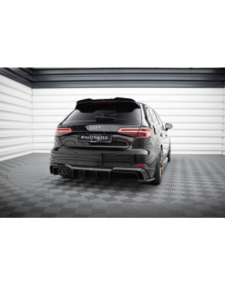 Sottoparaurti posteriore Audi A3 S-Line Sportback 8V Facelift (Version 1x2 scarico) (Cod. M-AU-S3-3F