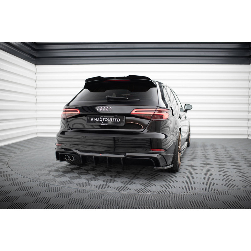 Sottoparaurti posteriore Audi A3 S-Line Sportback 8V Facelift (Version 1x2 scarico) (Cod. M-AU-S3-3F