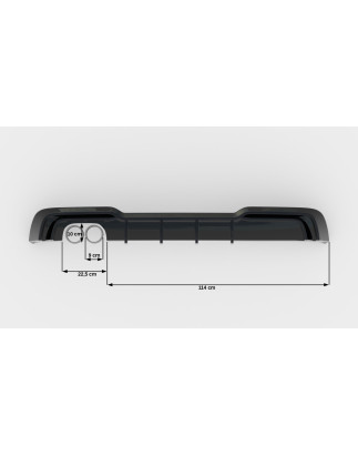 Sottoparaurti posteriore Audi A3 S-Line Sportback 8V Facelift (Version 1x2 scarico) (Cod. M-AU-S3-3F