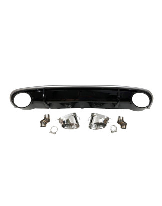 Diffusore Posteriore Audi A4 / A4 Avant B8 08-12 Look RS4 ABS (Cod. E-TCA0202)