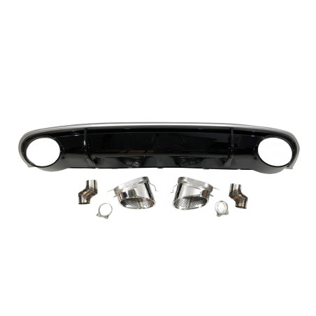 Diffusore Posteriore Audi A4 / A4 Avant B8 08-12 Look RS4 ABS (Cod. E-TCA0202)