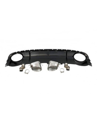 Diffusore Posteriore Audi A4 / A4 Avant B8 08-12 Look RS4 ABS (Cod. E-TCA0202)