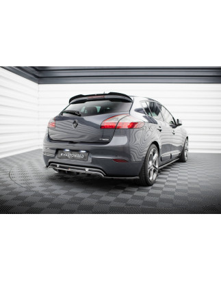 Splitter posteriore (con barre verticali) Renault Megane GT MK3 Facelift (Cod. M-RE-ME-3-GT-RD1G+RD2