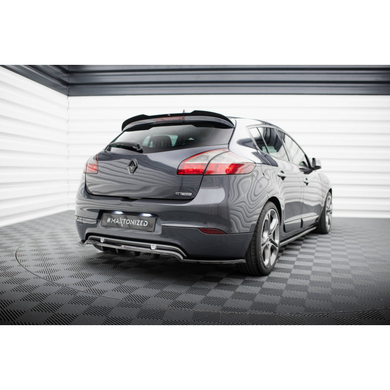 Splitter posteriore (con barre verticali) Renault Megane GT MK3 Facelift (Cod. M-RE-ME-3-GT-RD1G+RD2