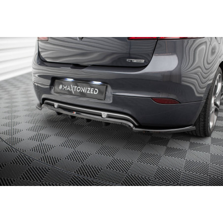 Splitter posteriore (con barre verticali) Renault Megane GT MK3 Facelift (Cod. M-RE-ME-3-GT-RD1G+RD2