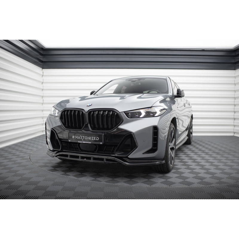 SPLITTER ANTERIORE V.1 BMW X6 M-Pack G06 Facelift (Cod. M-BM-X6-G06F-MPACK-FD1G+FD1RG)