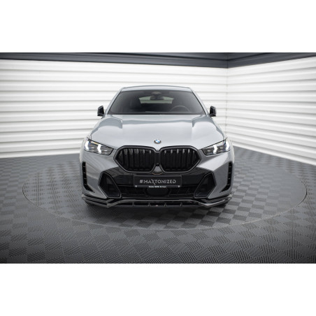 SPLITTER ANTERIORE V.1 BMW X6 M-Pack G06 Facelift (Cod. M-BM-X6-G06F-MPACK-FD1G+FD1RG)