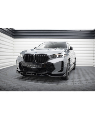 SPLITTER ANTERIORE V.2 BMW X6 M-Pack G06 Facelift (Cod. M-BM-X6-G06F-MPACK-FD2G+FD2RG)
