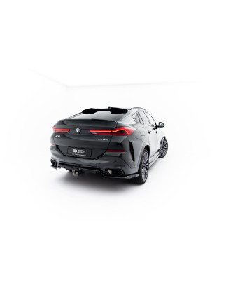 Splitter posteriore (con barre verticali) V.1 BMW X6 M-Pack G06 Facelift (Cod. M-BM-X6-G06F-MPACK-RD