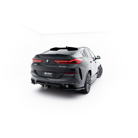 Splitter posteriore (con barre verticali) V.1 BMW X6 M-Pack G06 Facelift (Cod. M-BM-X6-G06F-MPACK-RD