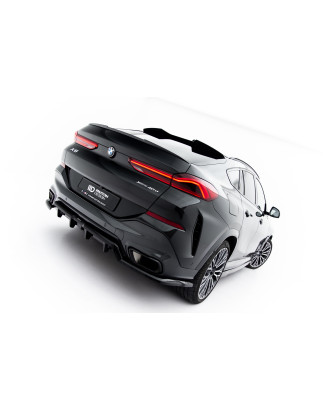 Splitter posteriore (con barre verticali) V.1 BMW X6 M-Pack G06 Facelift (Cod. M-BM-X6-G06F-MPACK-RD