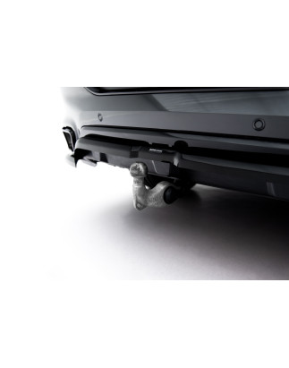 Splitter posteriore (con barre verticali) V.1 BMW X6 M-Pack G06 Facelift (Cod. M-BM-X6-G06F-MPACK-RD