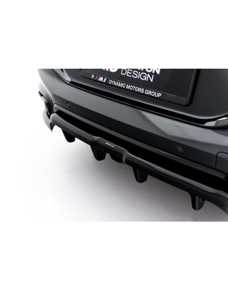 Splitter posteriore (con barre verticali) V.1 BMW X6 M-Pack G06 Facelift (Cod. M-BM-X6-G06F-MPACK-RD