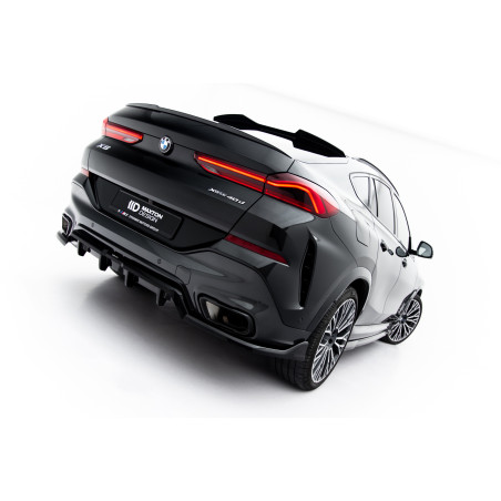 Splitter posteriore (con barre verticali) V.2 BMW X6 M-Pack G06 Facelift (Cod. M-BM-X6-G06F-MPACK-RD