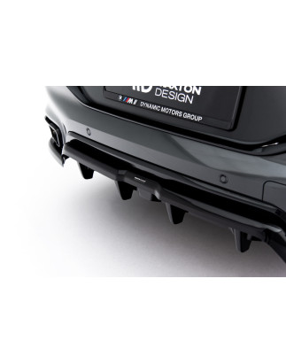 Splitter posteriore (con barre verticali) V.2 BMW X6 M-Pack G06 Facelift (Cod. M-BM-X6-G06F-MPACK-RD
