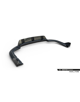 Splitter posteriore (con barre verticali) V.2 BMW X6 M-Pack G06 Facelift (Cod. M-BM-X6-G06F-MPACK-RD