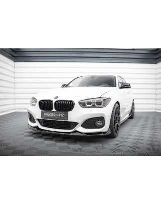 SPLITTER ANTERIORE V.4 CSL Look BMW 1 M-Pack / M140i F20 Facelift (Cod. M-BM-1-F20F-M-FD4G)