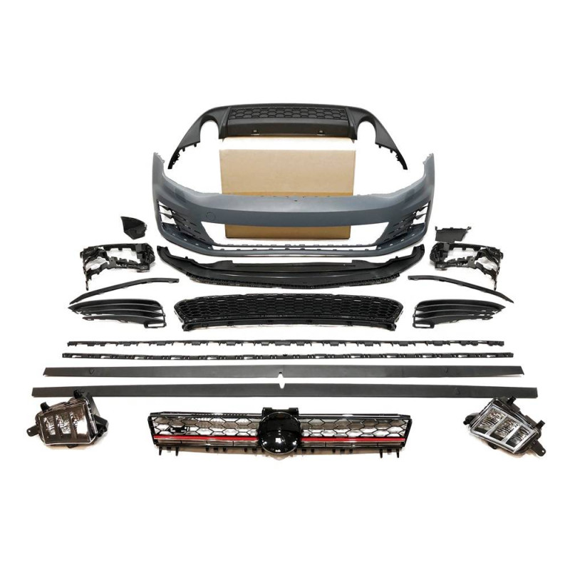 Kit estetico Volkswagen Golf 7 GTI  3/5 Porte ABS 2 Scarico (Cod. E-TCW70511)