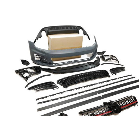 Kit estetico Volkswagen Golf 7 GTI  3/5 Porte ABS 2 Scarico (Cod. E-TCW70511)