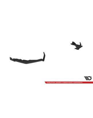 Splitters posteriori laterali Street Pro V.1 + Flaps BMW M2 G87 (Cod. M-BMM2G87CNC-RSD1B+RSF1G)