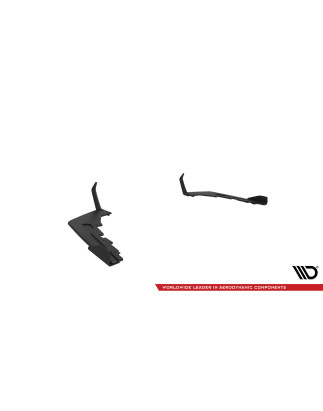 Splitters posteriori laterali Street Pro V.1 + Flaps BMW M2 G87 (Cod. M-BMM2G87CNC-RSD1B+RSF1G)