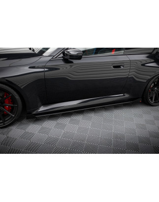 Diffusori minigonne street pro V.1 + Flaps BMW M2 G87 (Cod. M-BMM2G87CNC-SD1B+SF1G)