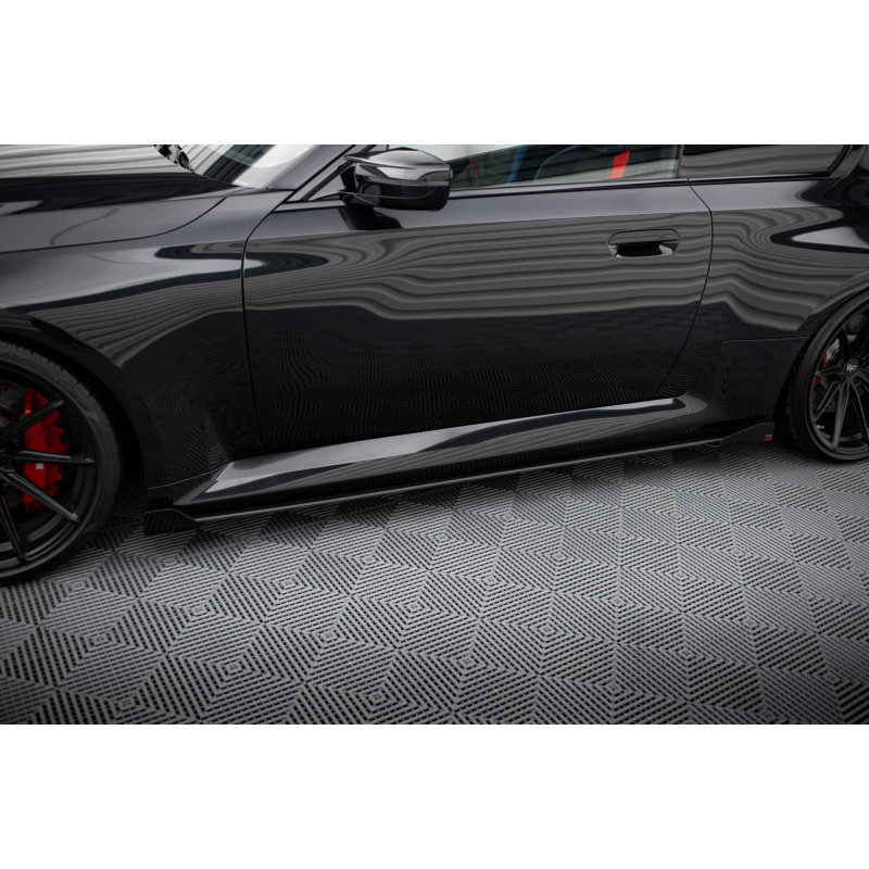 Diffusori minigonne street pro V.1 + Flaps BMW M2 G87 (Cod. M-BMM2G87CNC-SD1B+SF1G)