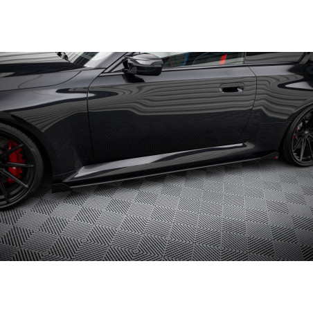 Diffusori minigonne street pro V.1 + Flaps BMW M2 G87 (Cod. M-BMM2G87CNC-SD1B+SF1G)