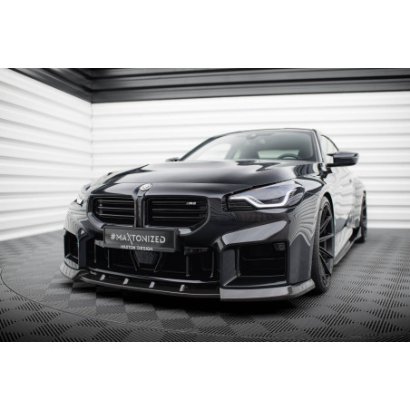 Splitter anteriore in carbonio  V.2 BMW M2 G87 (Cod. M-CF-BM-M2-G87-FD3-245-P)