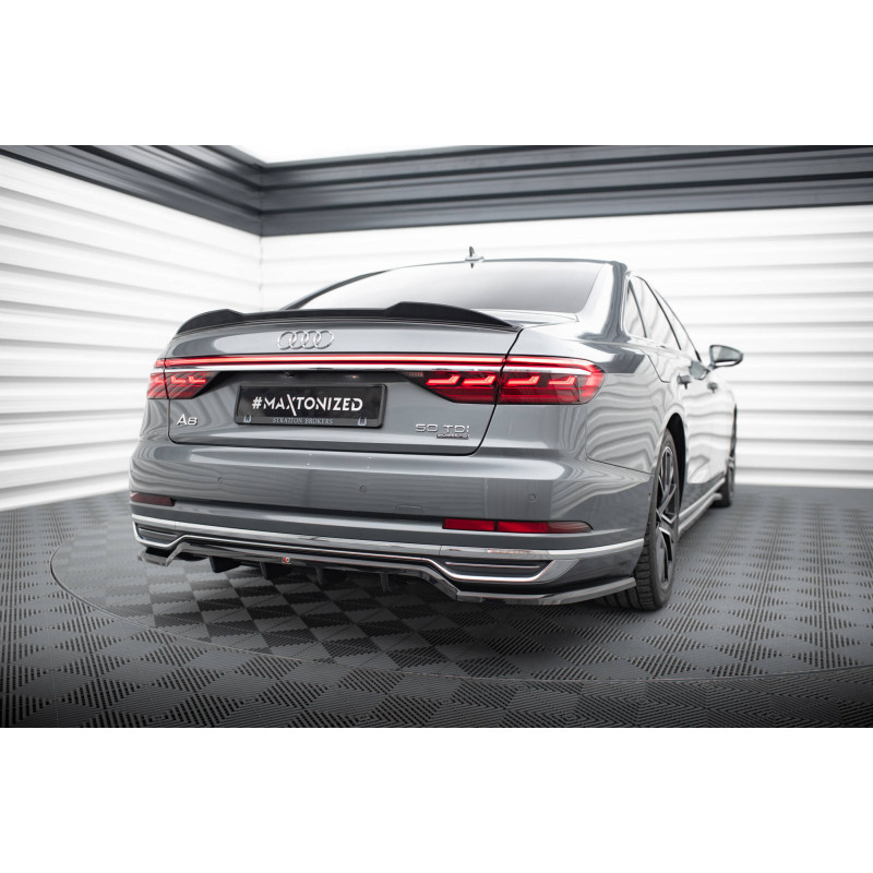 Splitter posteriore (con barre verticali) Audi A8 D5 (Cod. M-AU-A8-D5-RD1G+RD2G)