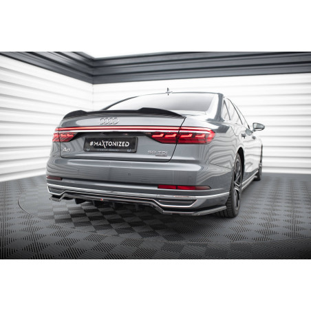 Splitter posteriore (con barre verticali) Audi A8 D5 (Cod. M-AU-A8-D5-RD1G+RD2G)