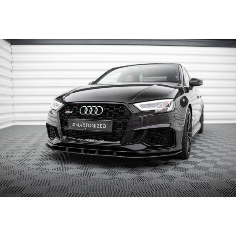 SPLITTER ANTERIORE street pro Audi RS3 berlina 8V Facelift (Cod. M-AURS38VFSCNC-FD1B)