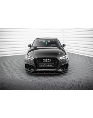 SPLITTER ANTERIORE street pro Audi RS3 berlina 8V Facelift (Cod. M-AURS38VFSCNC-FD1B)