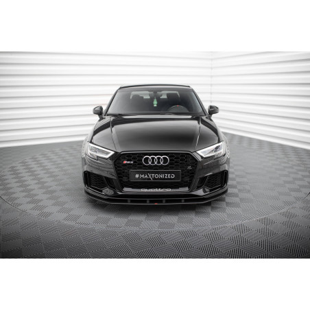 SPLITTER ANTERIORE street pro Audi RS3 berlina 8V Facelift (Cod. M-AURS38VFSCNC-FD1B)