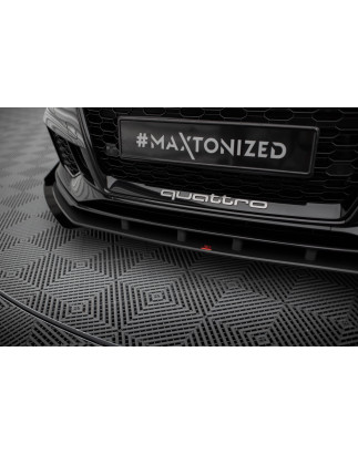 SPLITTER ANTERIORE street pro V.1 + Flaps Audi RS3 berlina 8V Facelift (Cod. M-AURS38VFSCNC-FD1B+FSF