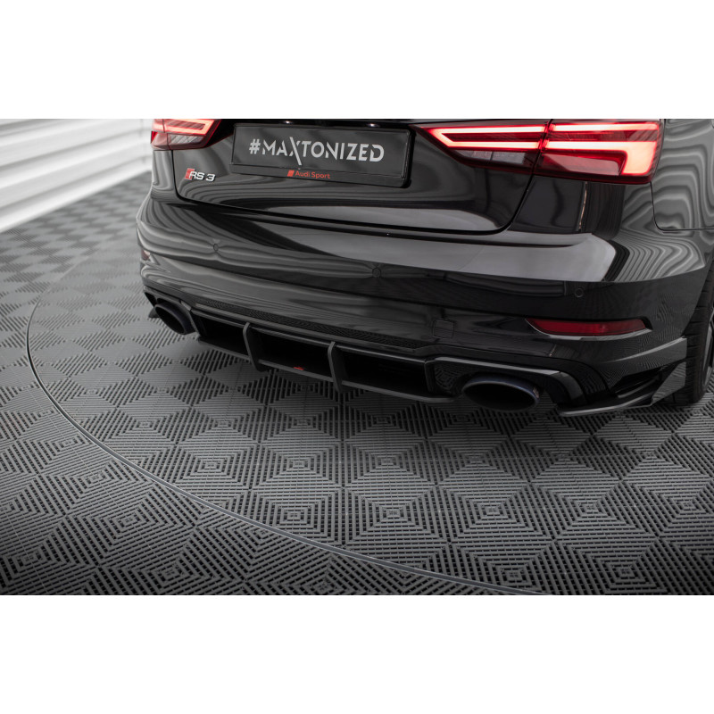 DIFFUSORE POSTERIORE street pro V.1 Audi RS3 berlina 8V Facelift (Cod. M-AURS38VFSCNC-RS1B)