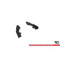 Splitters posteriori laterali Street Pro + Flaps Audi RS3 berlina 8V Facelift (Cod. M-AURS38VFSCNC-R