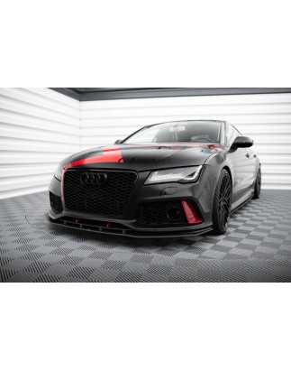 SPLITTER ANTERIORE street pro Audi A7 RS7 Look C7 (Cod. M-AUA7C7RS7LOOKCNC-FD1B)