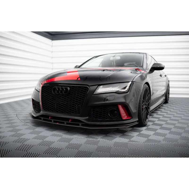 SPLITTER ANTERIORE street pro Audi A7 RS7 Look C7 (Cod. M-AUA7C7RS7LOOKCNC-FD1B)
