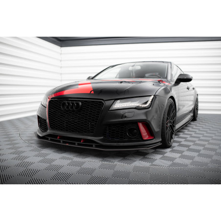 SPLITTER ANTERIORE street pro Audi A7 RS7 Look C7 (Cod. M-AUA7C7RS7LOOKCNC-FD1B)