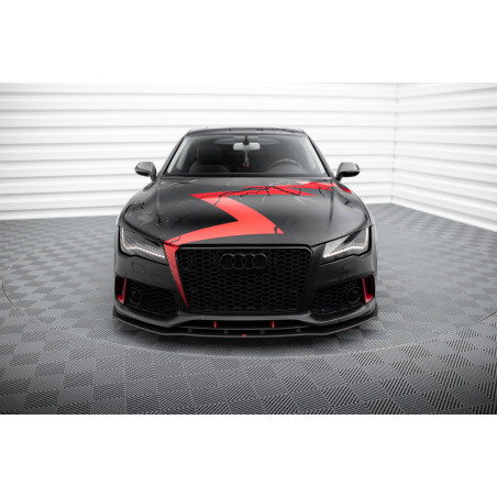 SPLITTER ANTERIORE street pro Audi A7 RS7 Look C7 (Cod. M-AUA7C7RS7LOOKCNC-FD1B)