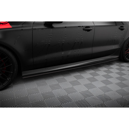 Diffusori minigonne street pro Audi A7 RS7 Look C7 (Cod. M-AUA7C7RS7LOOKCNC-SD1B)