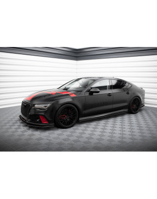 Diffusori minigonne street pro Audi A7 RS7 Look C7 (Cod. M-AUA7C7RS7LOOKCNC-SD1B)