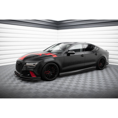 Diffusori minigonne street pro Audi A7 RS7 Look C7 (Cod. M-AUA7C7RS7LOOKCNC-SD1B)