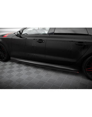 Diffusori minigonne street pro Audi A7 RS7 Look C7 (Cod. M-AUA7C7RS7LOOKCNC-SD1B)