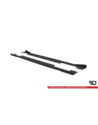 Diffusori minigonne street pro + Flaps Audi A7 RS7 Look C7 (Cod. M-AUA7C7RS7LOOKCNC-SD1B+SF1G)